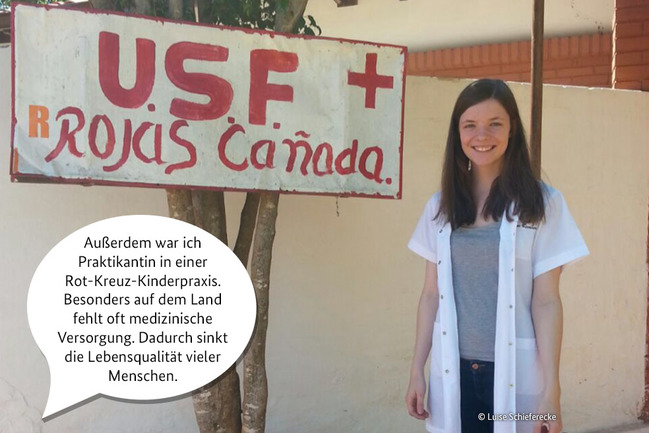 Luise arbeitet für das Rote Kreuz