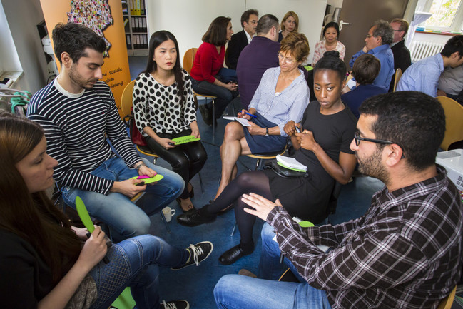 Gruppendiskussion beim Bürgerdialog der Bundesarbeitsgemeinschaft der Immigrantenverbände