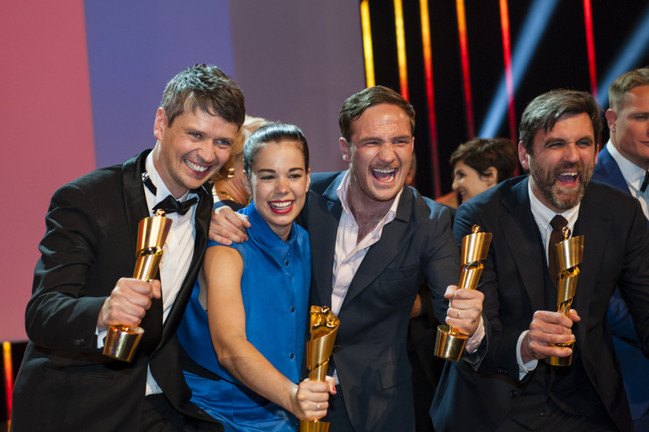 65. Deutscher Filmpreis - Sturla Brandth Grøvlen, Laia Costa, Frederik Lau und Sebastian Schipper