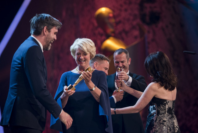 65. Deutscher Filmpreis - Sebastian Schipper und Monika Grütters