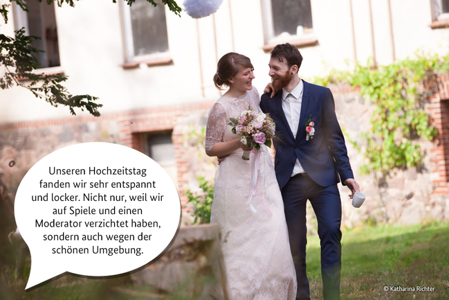 Kristina und Victor an ihrem Hochzeitstag.