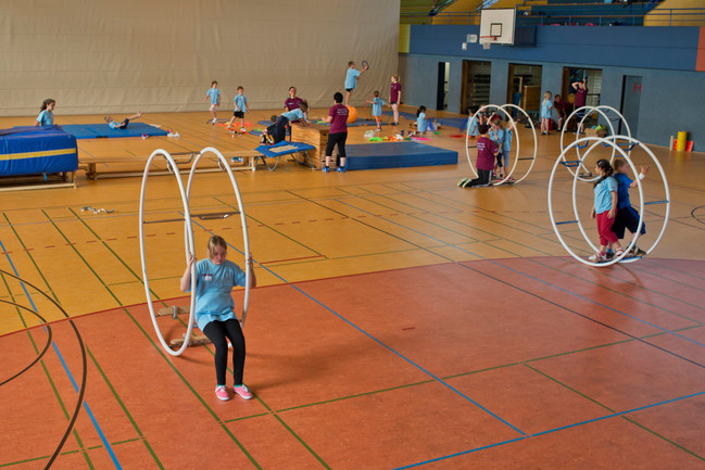 Ferienprojekt unter dem Motto Zirkus international des Sportverein TV Arnsberg.