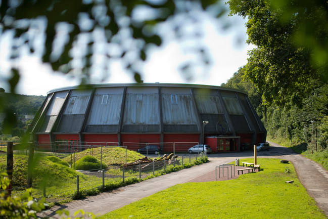 Die Rundturnhalle, in der das Ferienprojekt des Sportverein TV Arnsberg veranstaltet wird.