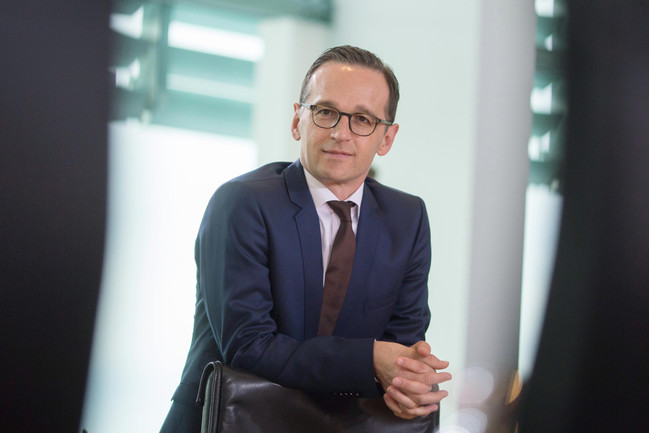 Heiko Maas, Bundesminister der Justiz, vor einer Kabinettssitzung