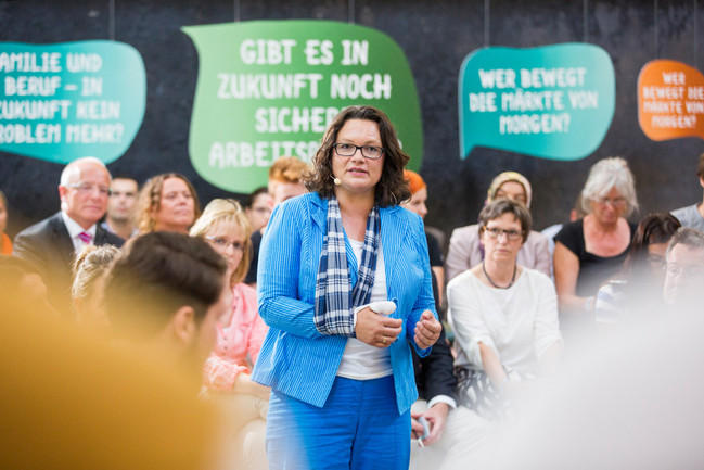 Bürgerdialog mit BM Andrea Nahles in Essen, Zeche Zollverein BMAS