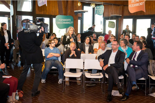 Bürgerdialog mit Bundesarbeitsministerin Andrea Nahles am 17.9. in Konstanz.