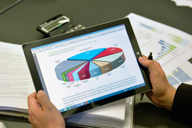 Statistiken,Marktdaten,Statistik,Taschenrechner,Hände,Hand,,zahlen,Finanzberatung,Diagramme,Diagramm,Analysen,Beratung,Tabellen,Zahlen,Auswertung,Tablet,PC,,Tablet-PC,Beratungsgespräch