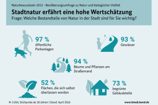 Naturbewusstsein 2015: Schaubild zur Stadtnatur